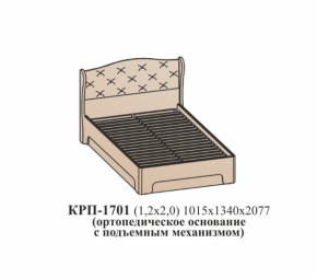 Кровать ЭЙМИ с подъемным механизмом КРП-1701 Рэд фокс (1200х2000) в Советском - sovetskij.germes-mebel.ru | фото